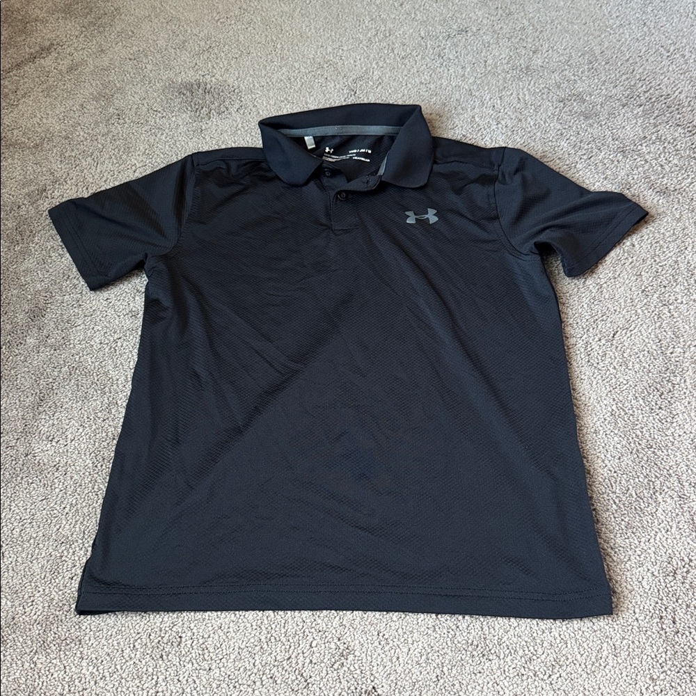 Under Armour Black Polo SIZE M